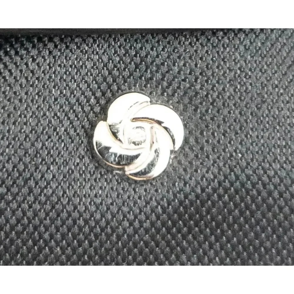 Samsonite Deep black Black nylon canvas body with faux leather trim (exact perce